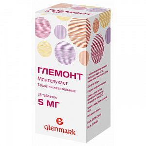 Глемонт таблетки жевательные 5 мг 28 шт.
