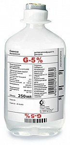 Глюкоза раствор для инфузий 5% флакон пэ 250 мл 10 шт.