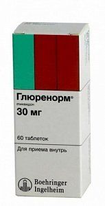 Глюренорм таблетки 30 мг 60 шт.