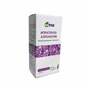 Ипратерол-аэронатив аэрозоль для ингаляций дозированный 20 мкг/доза+50 мкг/доза баллон 200 доз Натива