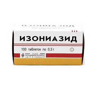 Изониазид таблетки 300 мг 100 шт. Мосхимфармпрепараты им Н.А.Семашко