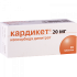 Кардикет таблетки пролонгированного действия 20 мг 20 шт.