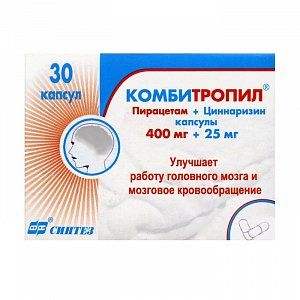 Комбитропил капсулы 400 мг+25 мг 30 шт.