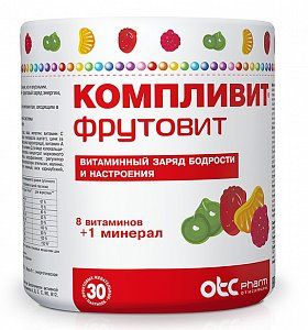 Компливит Фрутовит пастилки жевательные 30 шт. (БАД)