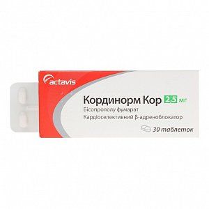 Кординорм Кор таблетки 2,5 мг 30 шт.