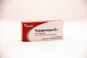 Кординорм таблетки покрытые пленочной оболочкой 5 мг 30 шт.