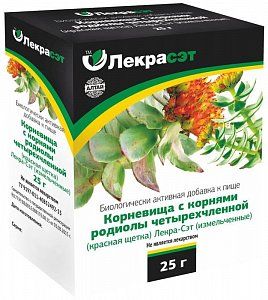 Красная щетка (родиола четырехчленная) 25 г Лекра (БАД)