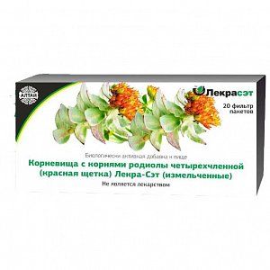 Красная щетка (родиола четырехчленная) корневища с корнями фильтр-пакетики 20 шт. Лекра (БАД)