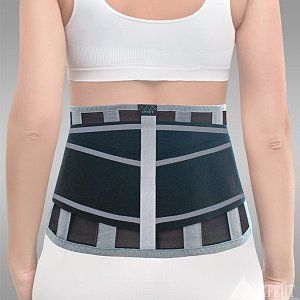 Крейт Корсет Б-2502/6 МР ортопедический пояснично-крестцовый черно-серый р.6