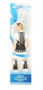 Крейт Корсет грудопоясничный Б-506 р.3 (60-80 см) рост 2, черный, ортопедический