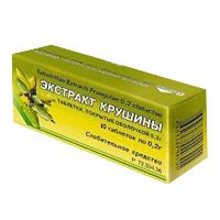 Крушины экстракт таблетки покрытые оболочкой 0,2 г 10 шт.