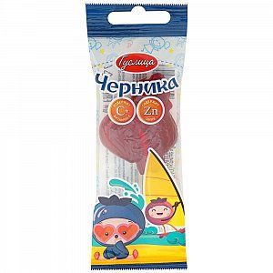 Леденцы Петушок с цинком и витамином С Черника 17 г