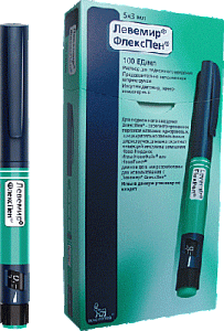 Левемир ФлексПен раствор для подкожного введения 100 ЕД/мл шприц-ручка 3 мл 1 шт.