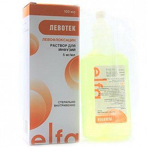 Левотек раствор для инфузий 5 мг/мл флакон 100 мл