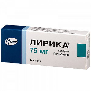 Лирика капсулы 75 мг 14 шт.