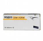 Лодоз таблетки покрытые пленочной оболочкой 5 мг+6,5 мг 30 шт.