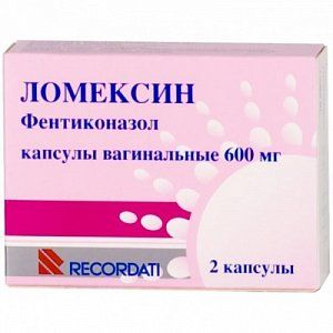 Ломексин капсулы вагинальные 600 мг 2 шт.