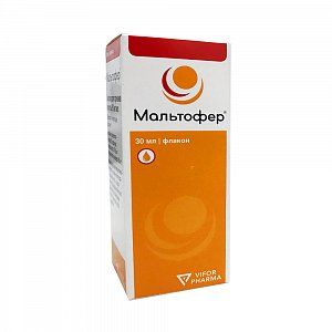 Мальтофер капли для приема внутрь 50 мг/мл флакон 30 мл