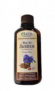Масло льняное пищевое 200мл Олеос