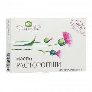Масло расторопши капсулы 300 мг 200 шт. Миролла (БАД)