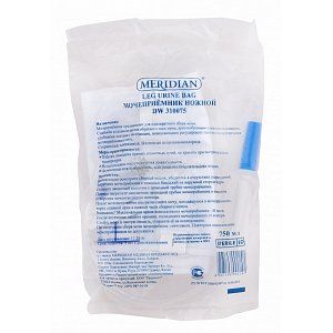 Мочеприемник ножной с клапаном и сливом 750 мл Меридиан