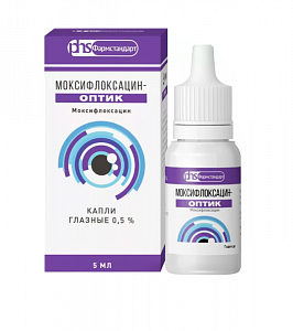 Моксифлоксацин-Оптик капли глазные 0,5% 5 мл