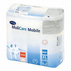 MoliCare Mobile Подгузники-трусики для взрослых р.XL 14 шт. (130-170см)