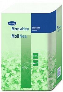 MoliNea Пеленки одноразовые 60х90 см 10 шт.