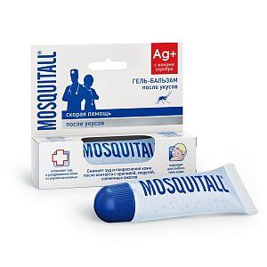Mosquitall [Москитол] Скорая помощь гель-бальзам после укусов 10 мл