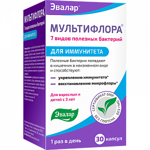 Мультифлора Anti-Age капсулы 30 шт. Эвалар (БАД)