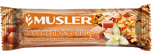 Musler Батончик Мюсли Карамель-Ваниль с цельными злаками 30 г