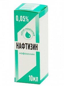 Нафтизин капли назальные 0,05% 10 мл Обновление Реневал