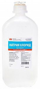 Натрия хлорид раствор для инфузий 0,9% флакон 500 мл 1 шт. пэт Гротекс