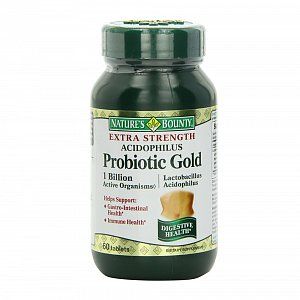 Nature`s Bounty Ацидофилус Пробиотик голд таблетки 60 шт. (БАД)