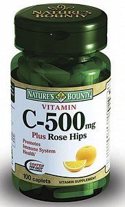Nature`s Bounty Витамин С + Шиповник таблетки 100 шт. (БАД)