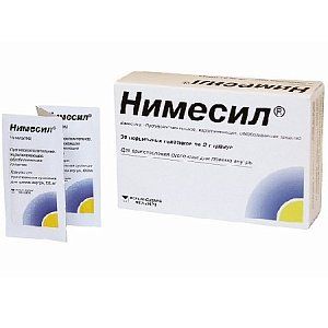 Нимесил гранулы для приготовления суспензии для приема внутрь 100 мг/2 г пакетики 1 шт.