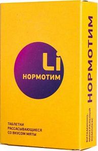 Нормотим таблетки для рассасывания со вкусом мяты 60 шт. (БАД)