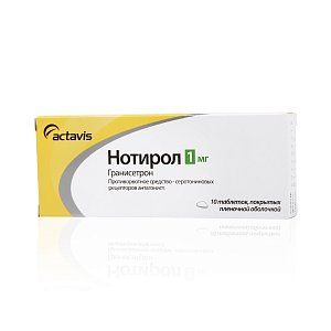 Нотирол таблетки покрытые пленочной оболочкой 1 мг 10 шт.