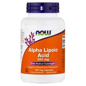 NOW Альфа-липоевая кислота капсулы 250 мг 120 шт. (БАД)
