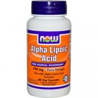 NOW Альфа-липоевая кислота капсулы 600 мг 60 шт. (БАД)