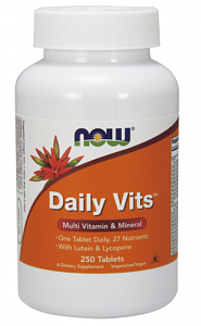 NOW Дейли Витс таблетки 250 шт. (БАД)