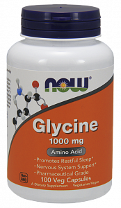 NOW Foods Глицин капсулы 1000 мг 100 шт.
