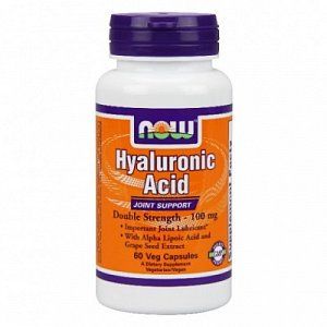 NOW Гиалуроновая кислота с msm капсулы 100 мг 60 шт. (БАД)