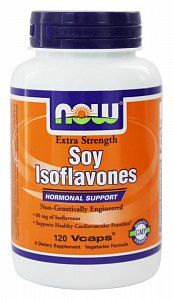 NOW Изофлавоны сои капсулы 120 шт. (БАД)