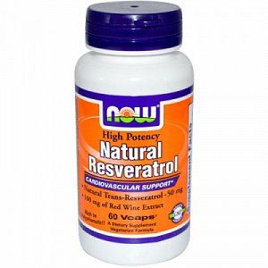 NOW Ресвератрол капсулы 60 шт. (БАД)