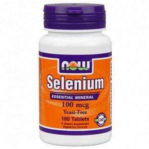NOW Селен таблетки 100 мкг 250 шт. (БАД)