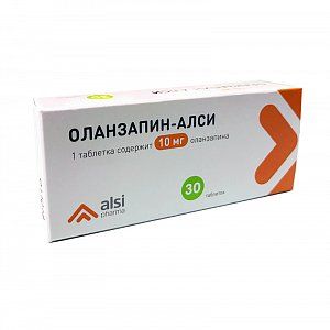 Оланзапин таблетки 10 мг 30 шт.