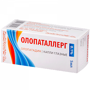 Олопаталлерг капли глазные 0,1% флакон-капельница 5 мл