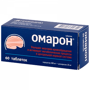 Омарон таблетки 400 мг+25 мг 60 шт.