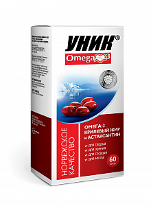 Омега-3 Крилевый жир капсулы 60 шт. Уник (БАД)